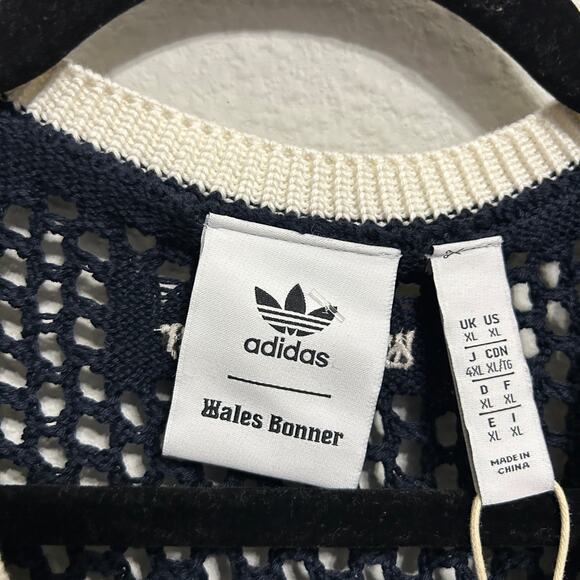 NEW Adidas x Wales Bonner Knit Tee Night Indigo & Wonder White Sz XL Urban Luxe - Picture 5 of 14